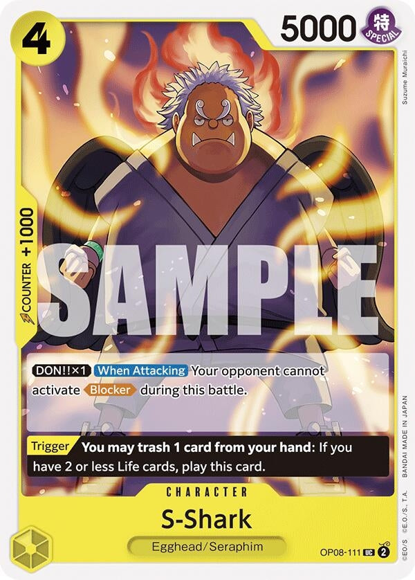 Image for S-Shark (OP08-111) (OP08) - One Piece Card Game