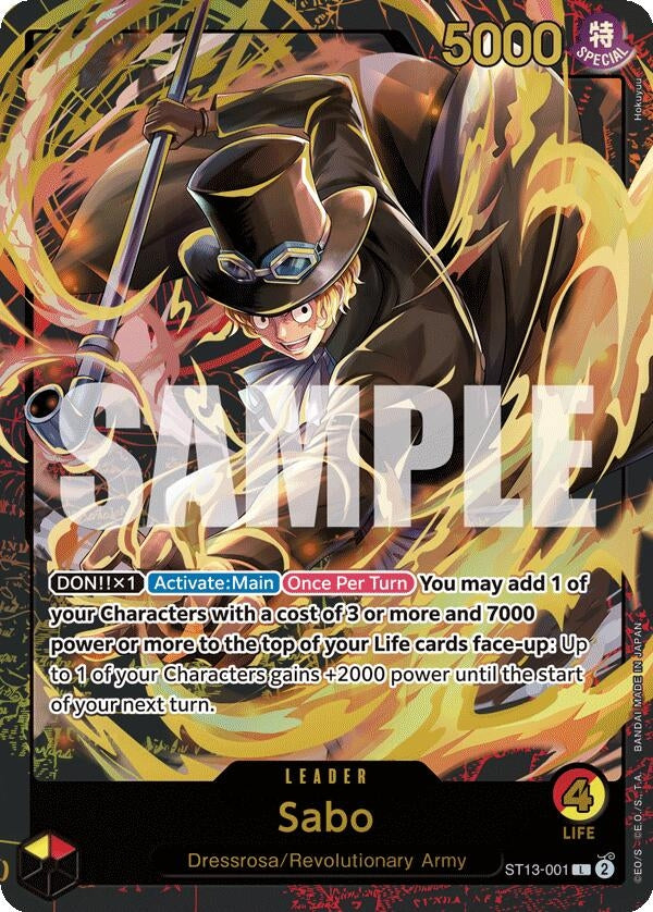 Image for Sabo (Premium Card Collection -Leader Collection-) (ST13-001) (OP-PR) - One Piece Card Game
