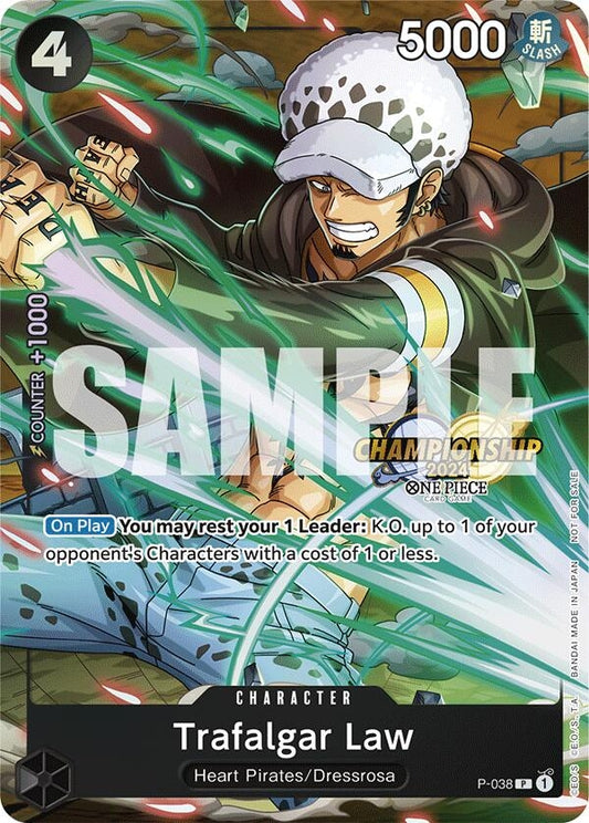 Image for Trafalgar Law - P-038 (CS 2024 Event Pack) (P-038) (OP-PR) - One Piece Card Game