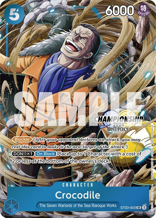 Image for Crocodile (CS 2024 Celebration Pack) (ST03-003) (OP-PR) - One Piece Card Game