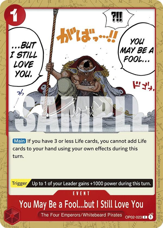 Image for You May Be a Fool...but I Still Love You (2023) (ST-15) - One Piece Card Game