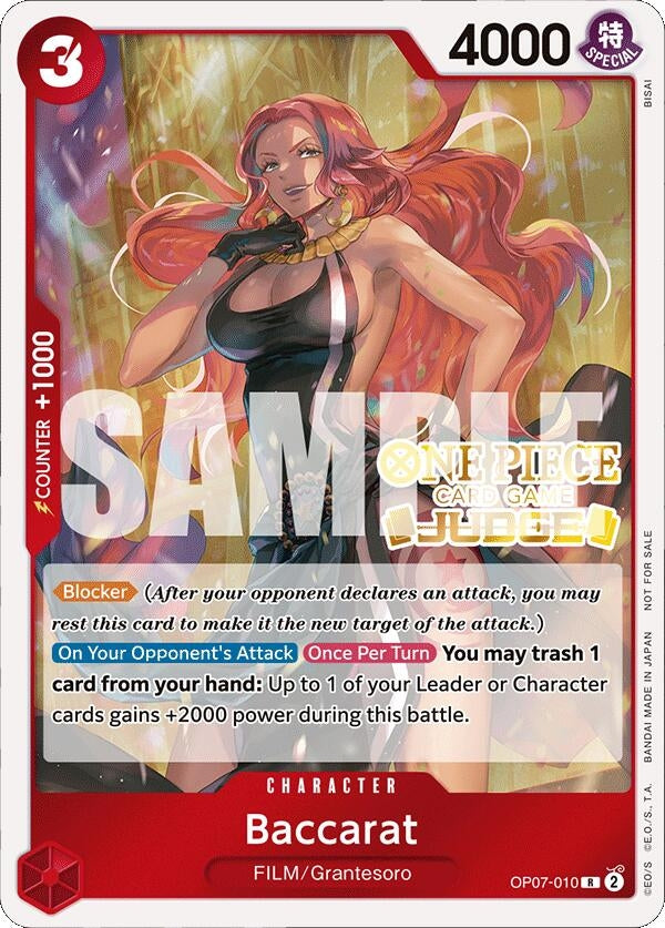 Image for Baccarat (Judge Pack Vol. 4) (OP07-010) (OP-PR) - One Piece Card Game
