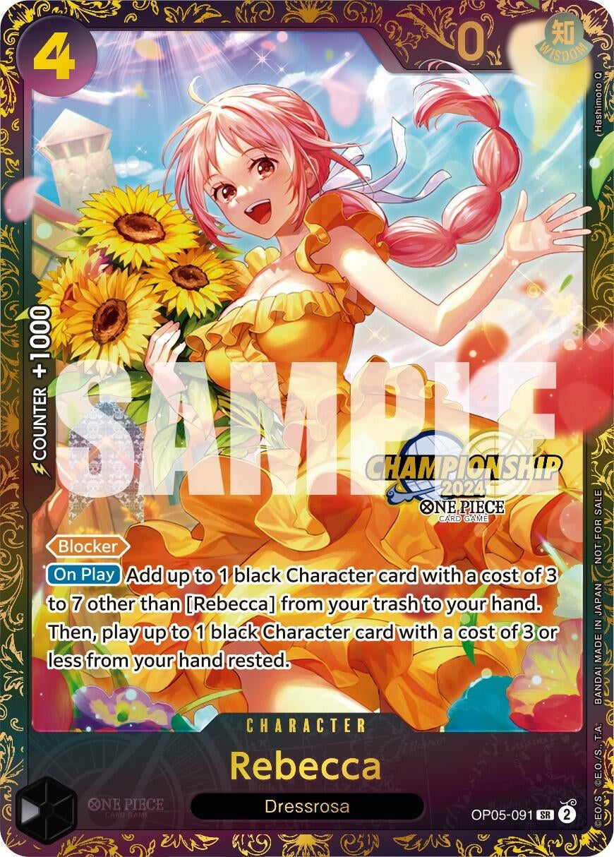 Image for Rebecca (October Championship 2024 Online Regional) (OP05-091) (OP-PR) - One Piece Card Game