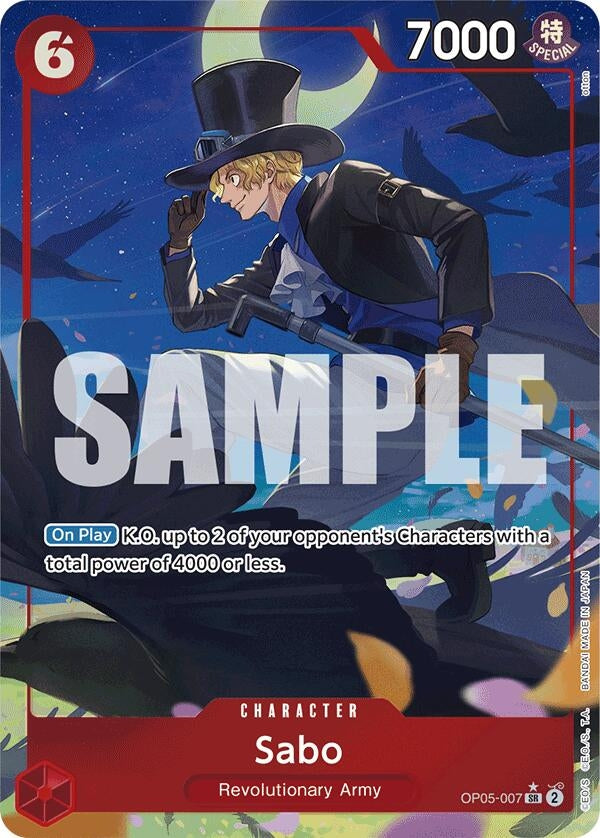 Image for Sabo (OP05-007) (Alternate Art) (OP05-007) (PRB-01) - One Piece Card Game