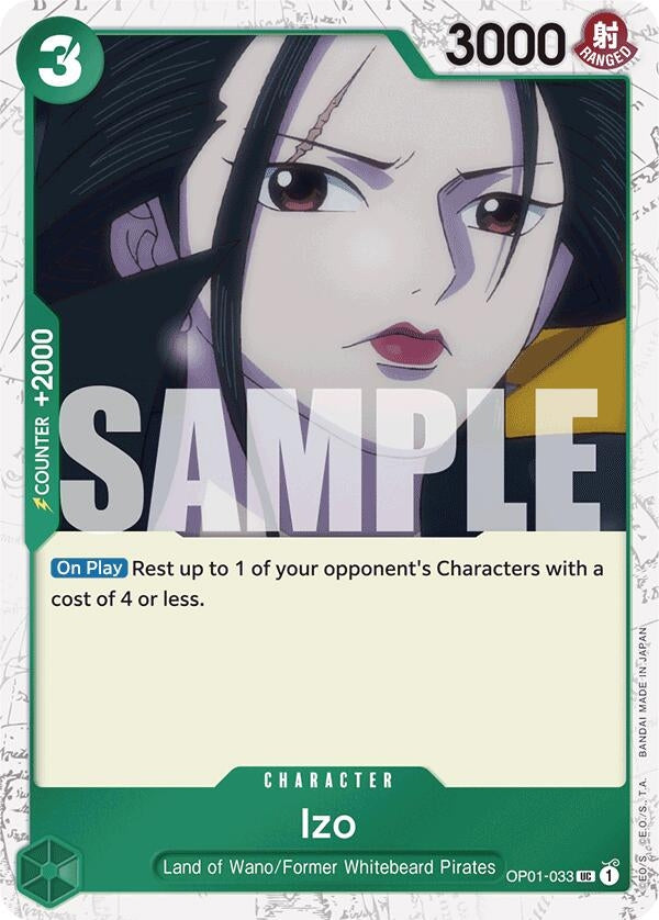 Image for Izo (OP01-033) (Jolly Roger Foil) (OP01-033) (PRB-01) - One Piece Card Game