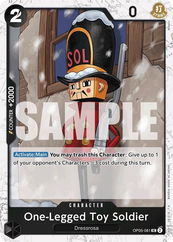 Image for One-Legged Toy Soldier (Jolly Roger Foil) (OP05-081) (PRB-01) - One Piece Card Game