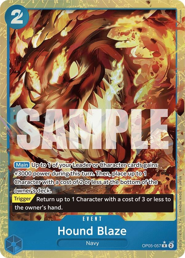 Image for Hound Blaze (Alternate Art) (OP05-057) (PRB-01) - One Piece Card Game