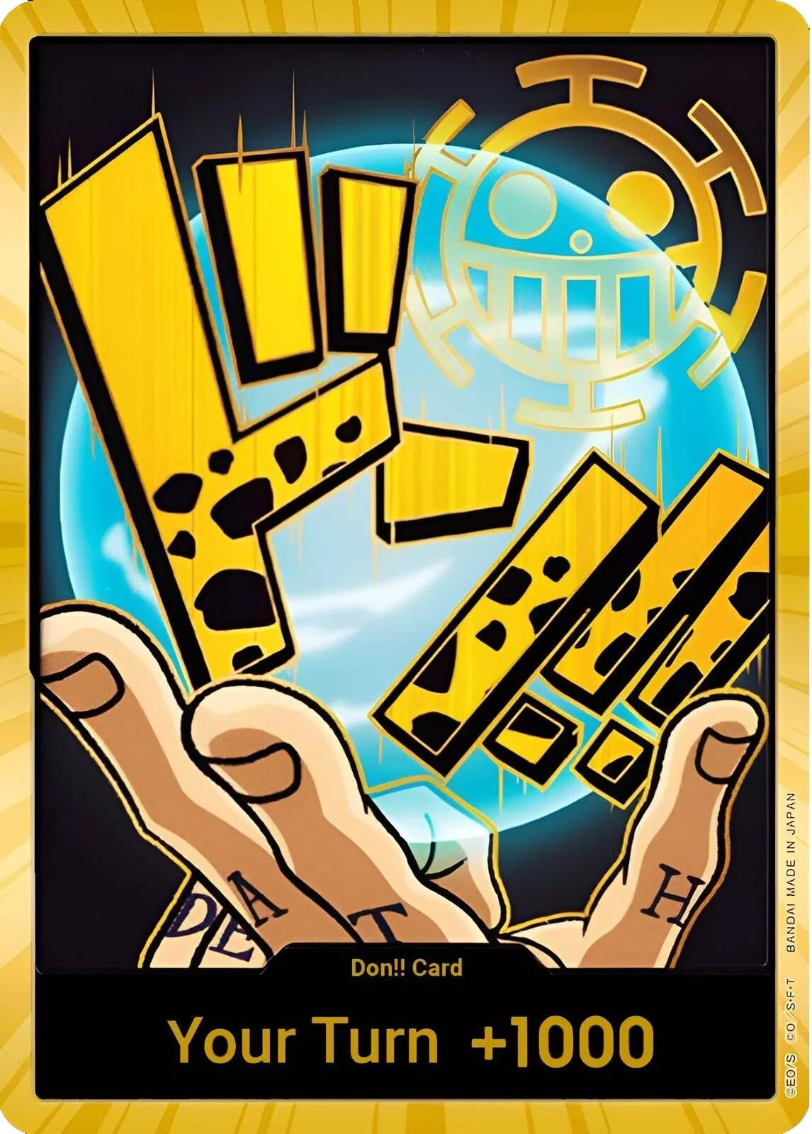 Image for DON!! Card (Trafalgar Law) (Gold) (PRB-01) - One Piece Card Game
