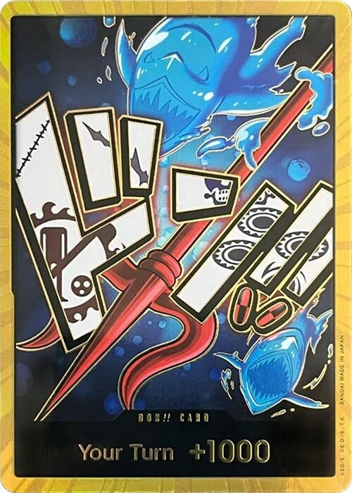 Image for DON!! Card (Hody Jones) (Gold) (PRB-01) - One Piece Card Game