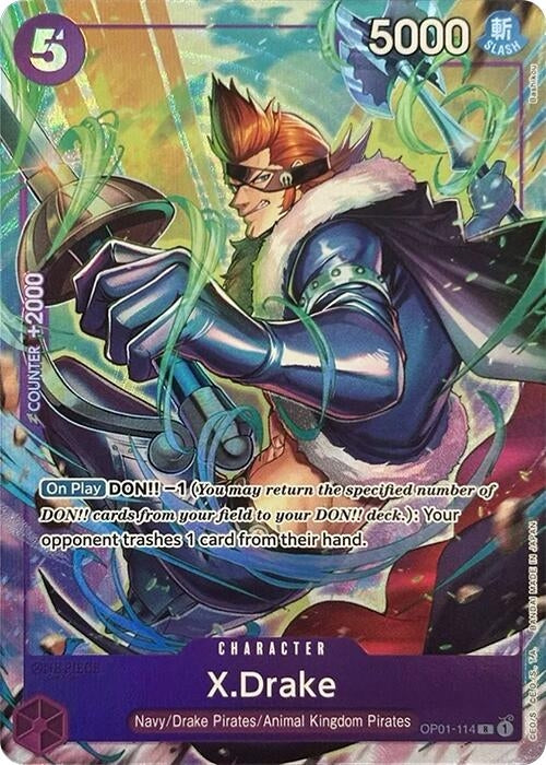 Image for X.Drake (Premium Card Collection -Best Selection Vol. 2-) (OP01-114) (OP-PR) - One Piece Card Game