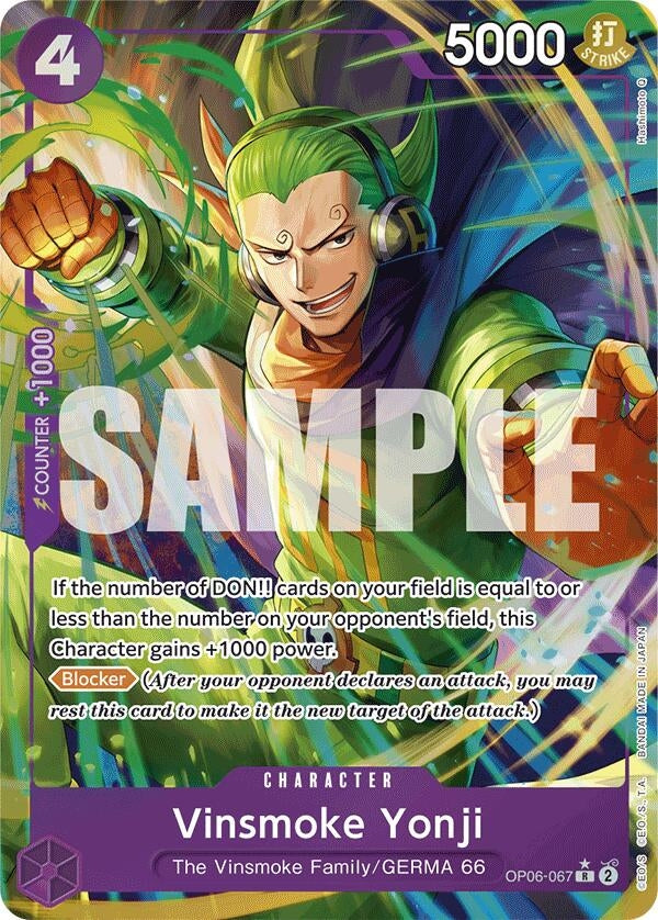 Image for Vinsmoke Yonji (OP06-067) (Alternate Art) (OP06-067) (PRB-01) - One Piece Card Game