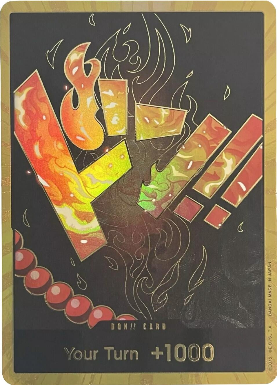 Image for DON!! Card (Ace) (Gold) (PRB-01) - One Piece Card Game