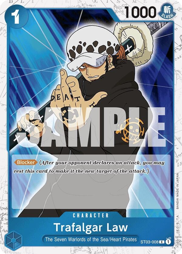 Image for Trafalgar Law (ST03-008) (Jolly Roger Foil) (ST03-008) (PRB-01) - One Piece Card Game