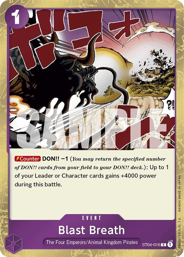Image for Blast Breath (Jolly Roger Foil) (ST04-016) (PRB-01) - One Piece Card Game