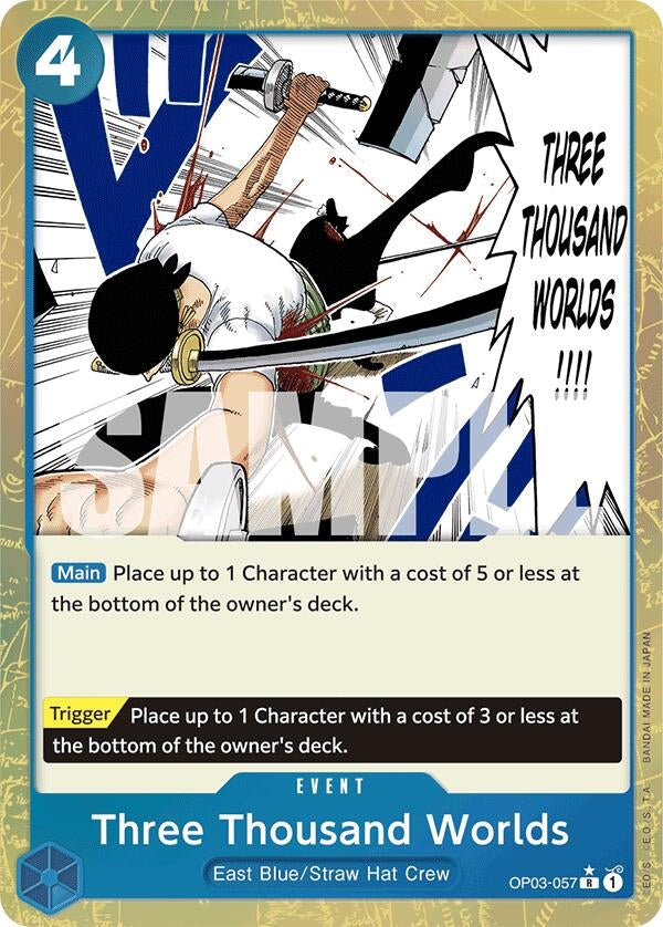 Image for Three Thousand Worlds (Textured Foil) (OP03-057) (PRB-01) - One Piece Card Game