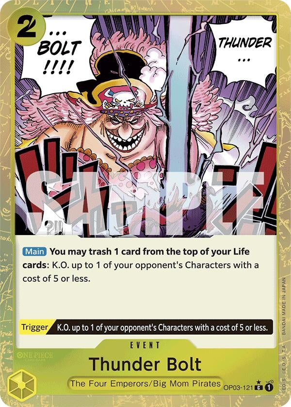 Image for Thunder Bolt (Textured Foil) (OP03-121) (PRB-01) - One Piece Card Game