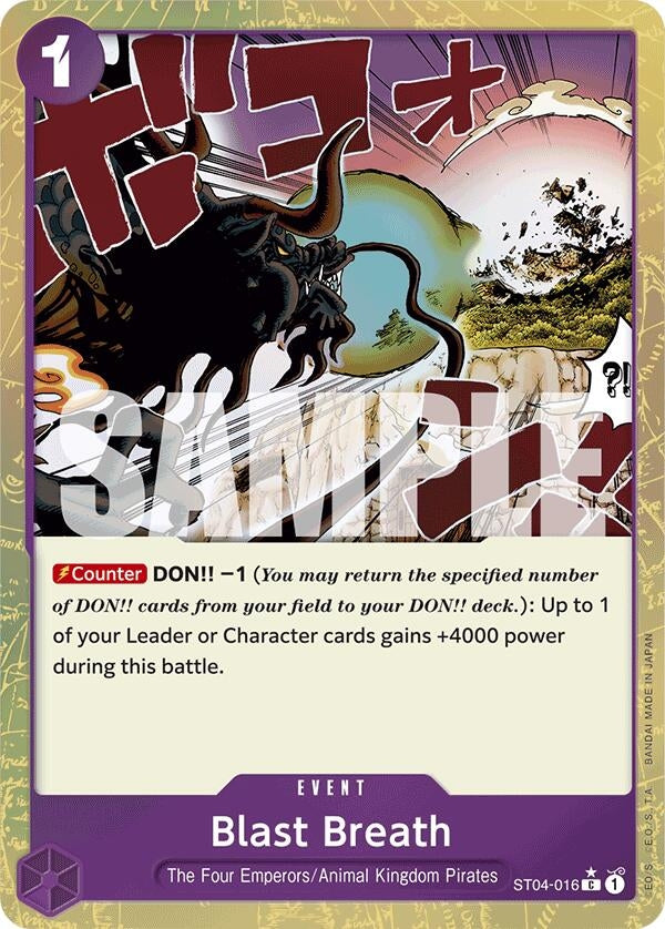Image for Blast Breath (Textured Foil) (ST04-016) (PRB-01) - One Piece Card Game