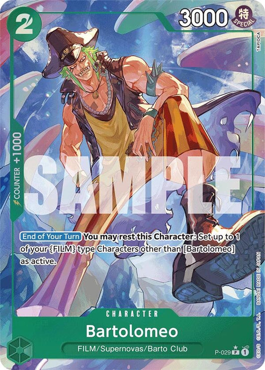 Image for Bartolomeo (P-029) (Full Art) (P-029) (PRB-01) - One Piece Card Game