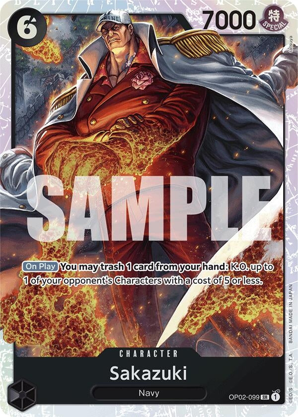 Image for Sakazuki (Reprint) (OP02-099) (PRB-01) - One Piece Card Game