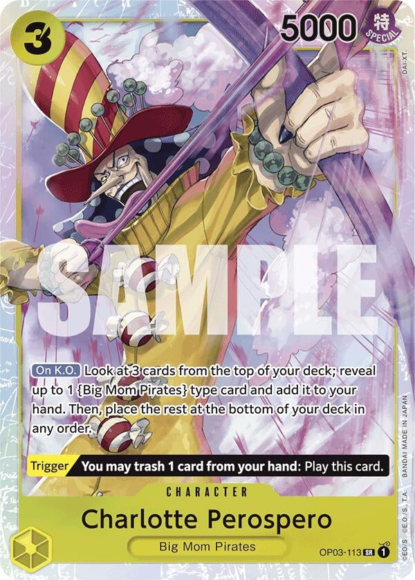 Image for Charlotte Perospero (Reprint) (OP03-113) (PRB-01) - One Piece Card Game