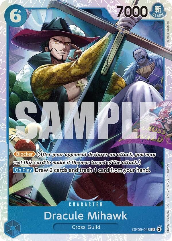 Image for Dracule Mihawk (OP09-048) (OP09) - One Piece Card Game