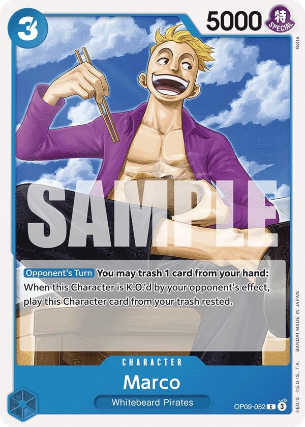Image for Marco (OP09-052) (OP09) - One Piece Card Game