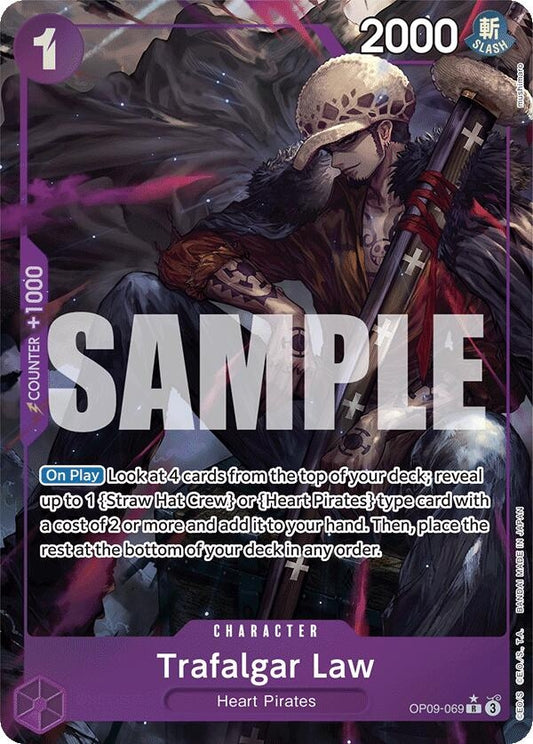 Image for Trafalgar Law (069) (Parallel) (OP09-069) (OP09) - One Piece Card Game