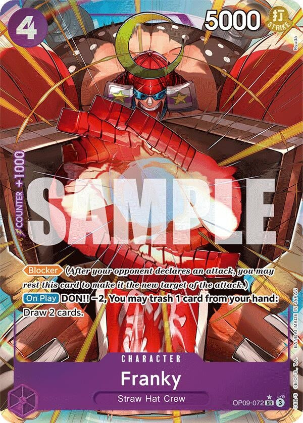 Image for Franky (Parallel) (OP09-072) (OP09) - One Piece Card Game