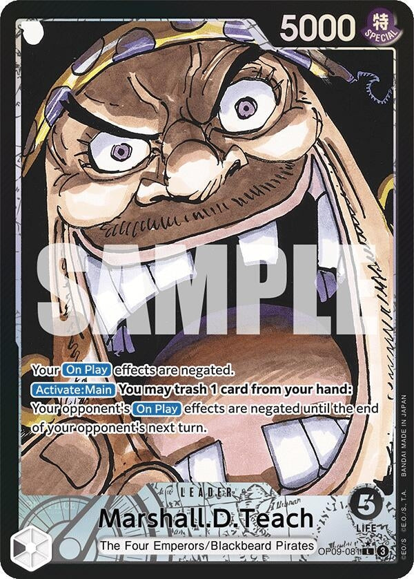Image for Marshall.D.Teach (081) (Parallel) (OP09-081) (OP09) - One Piece Card Game