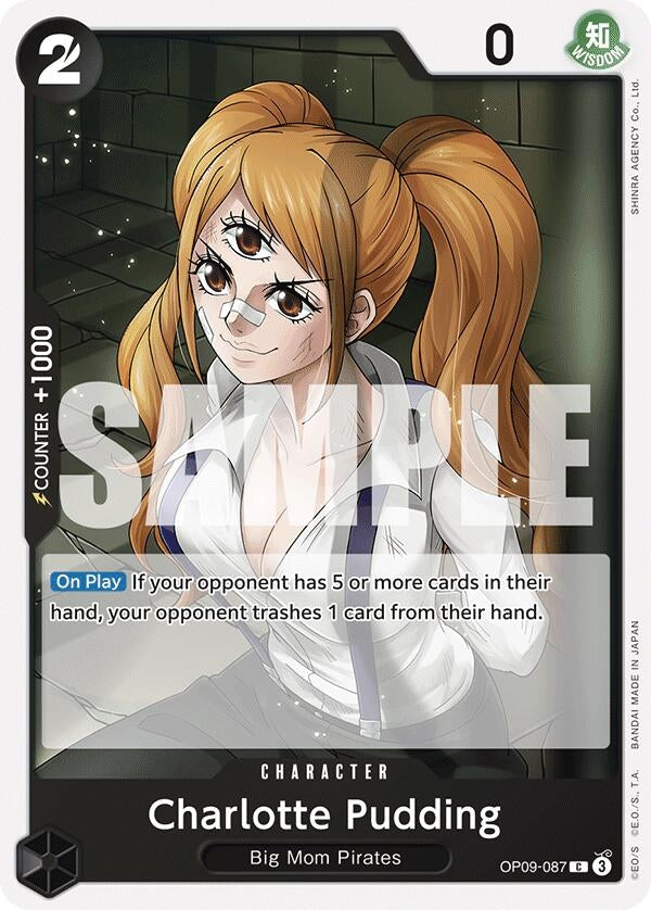 Image for Charlotte Pudding (OP09-087) (OP09) - One Piece Card Game