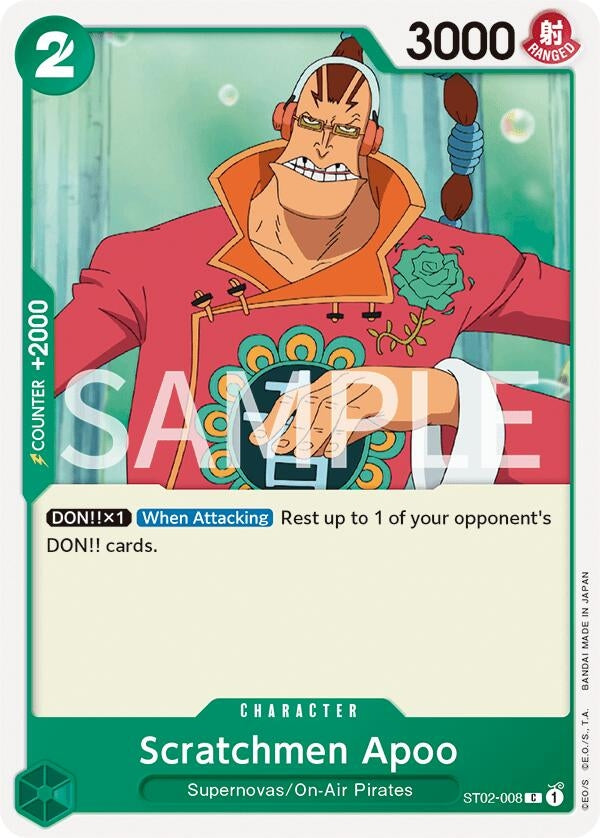 Image for Scratchmen Apoo (ST02-008) (OPRP) - One Piece Card Game