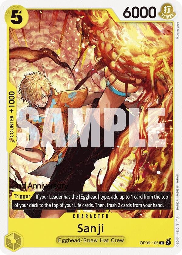 Image for Sanji (105) (OP09-105) (OP09 ANN) - One Piece Card Game
