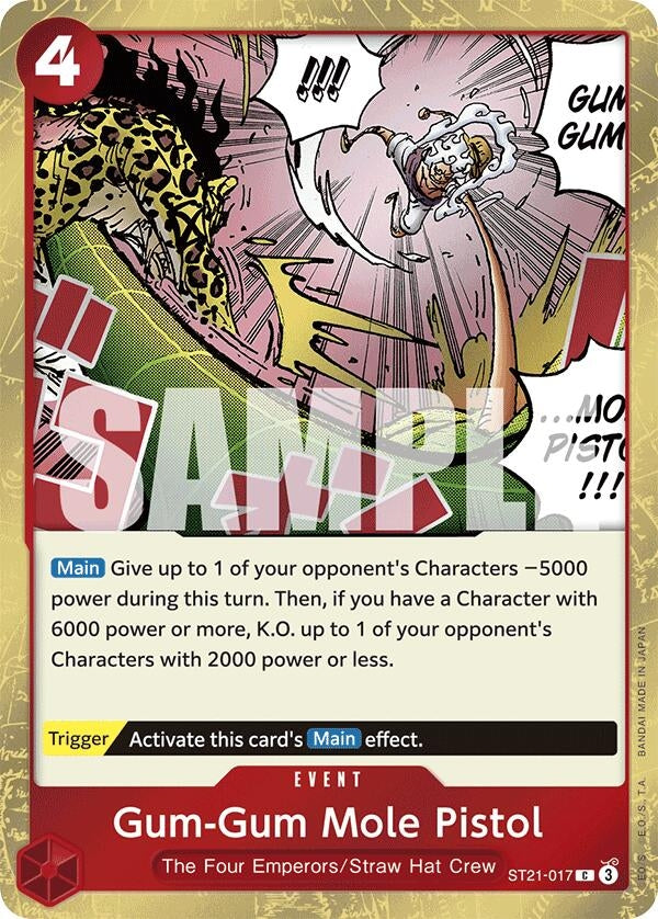 Image for Gum-Gum Mole Pistol (ST21-017) (ST21) - One Piece Card Game