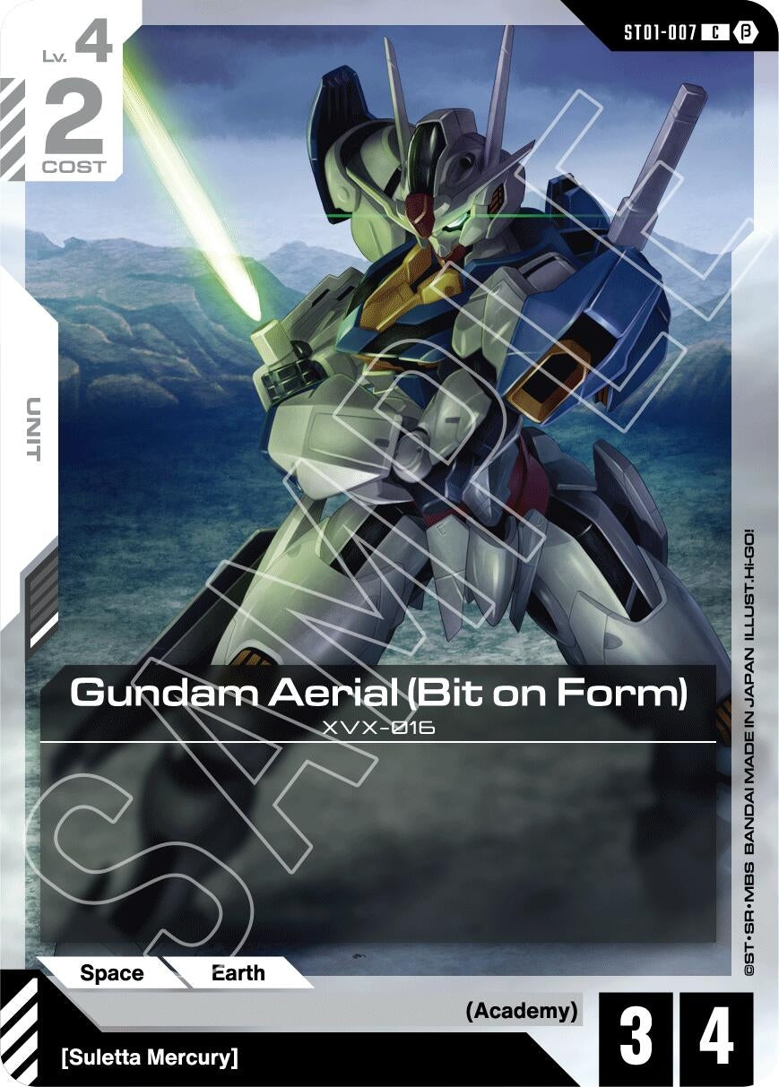 Image for Gundam Aerial (Bit on Form) (ST01-007) (GD01_b) - Gundam Card Game
