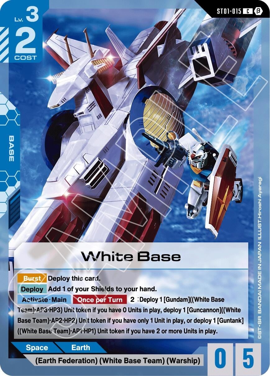 Image for White Base (ST01-015) (GD01_b) - Gundam Card Game