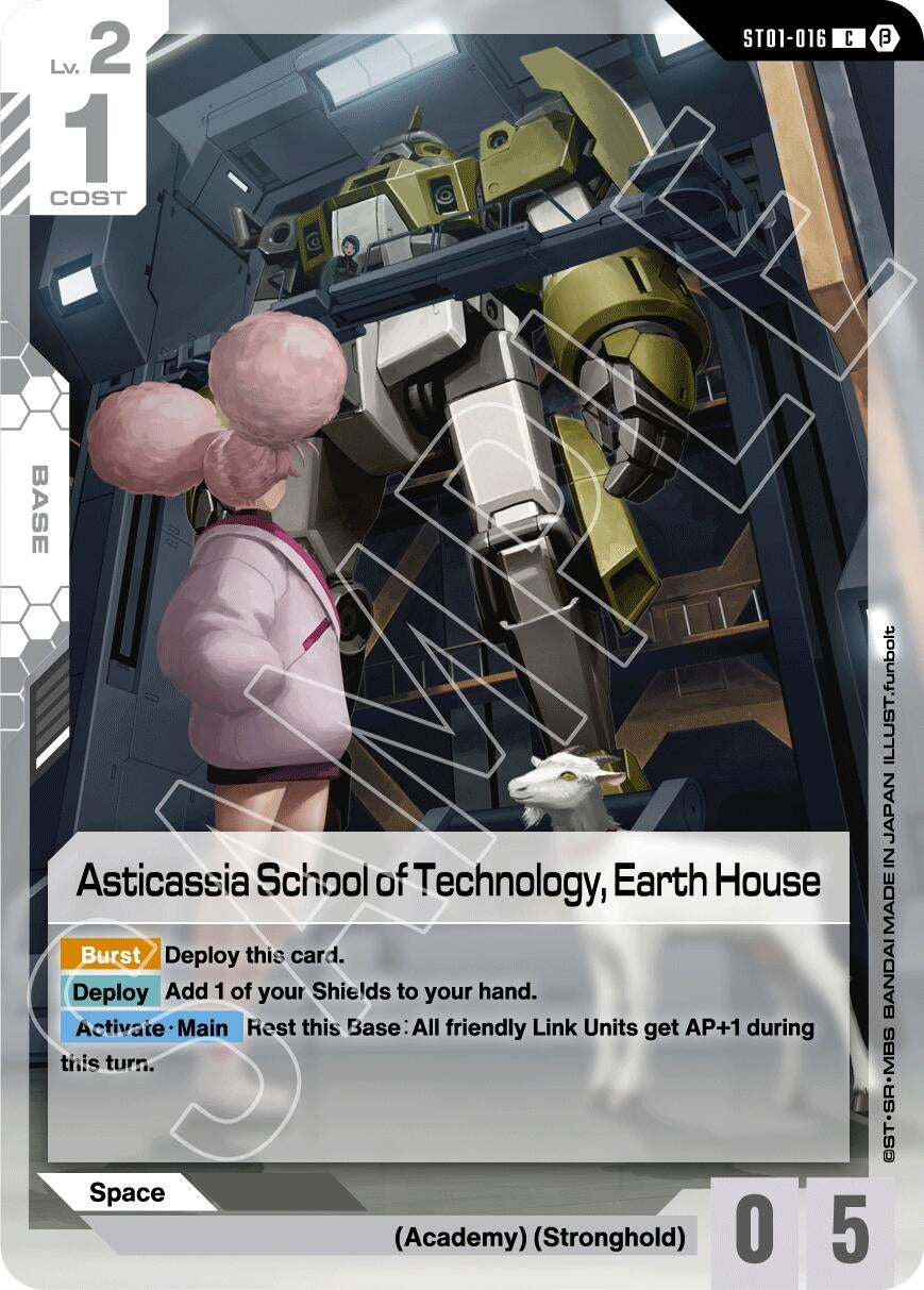 Image for Asticassia School of Technology, Earth House (ST01-016) (GD01_b) - Gundam Card Game