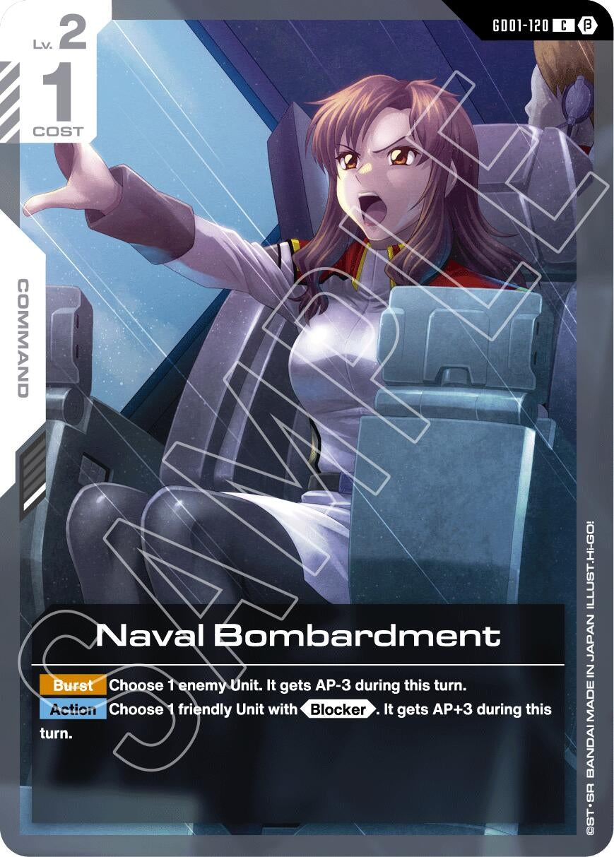 Image for Naval Bombardment (GD01-120) (GD01_b) - Gundam Card Game