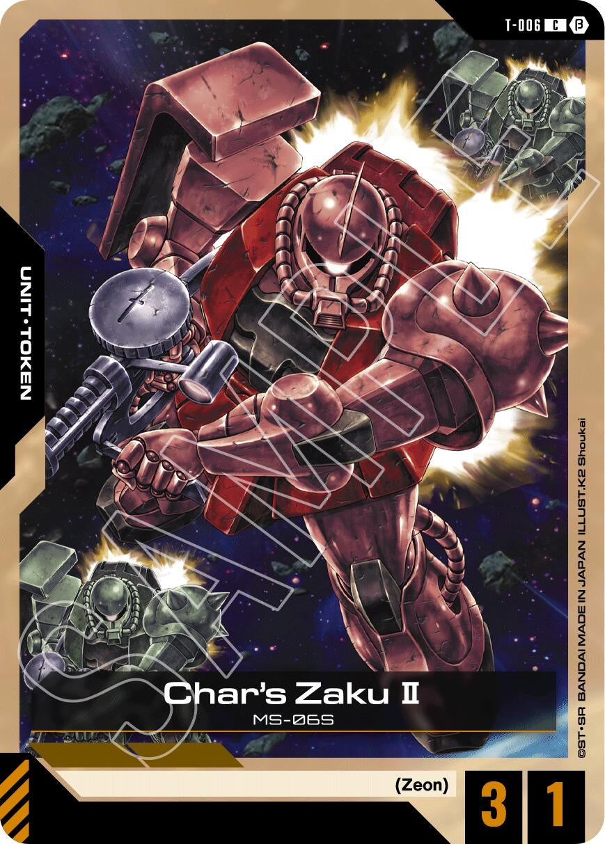 Image for Char's Zaku II (Token) (T-006) (GD01_b) - Gundam Card Game
