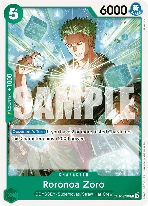 Image for Roronoa Zoro (038) (OP10-038) (OP10) - One Piece Card Game