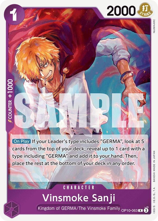 Image for Vinsmoke Sanji (OP10-063) (OP10) - One Piece Card Game