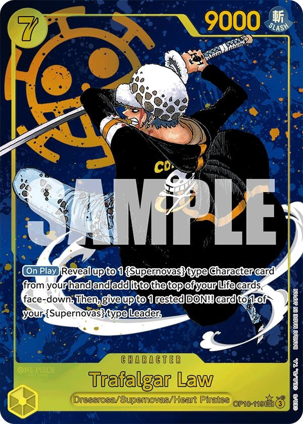 Image for Trafalgar Law (119) (Parallel) (OP10-119) (OP10) - One Piece Card Game