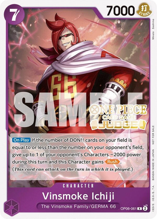 Image for Vinsmoke Ichiji (Judge Pack Vol. 5) (OP06-061) (OP-PR) - One Piece Card Game