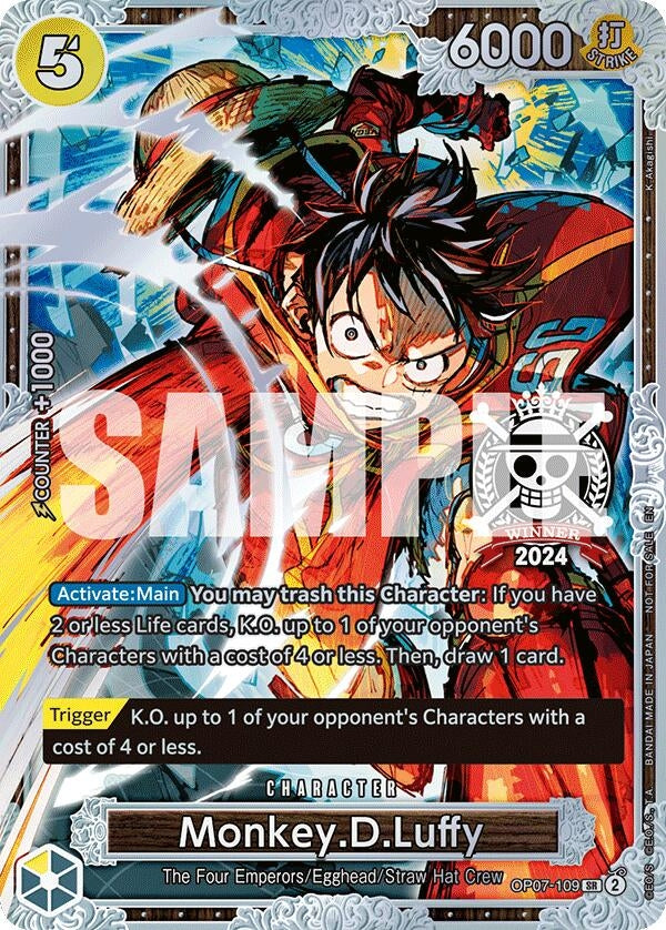 Image for Monkey.D.Luffy (Championship 2024 World Final 2nd Place) (OP07-109) (OP-PR) - One Piece Card Game