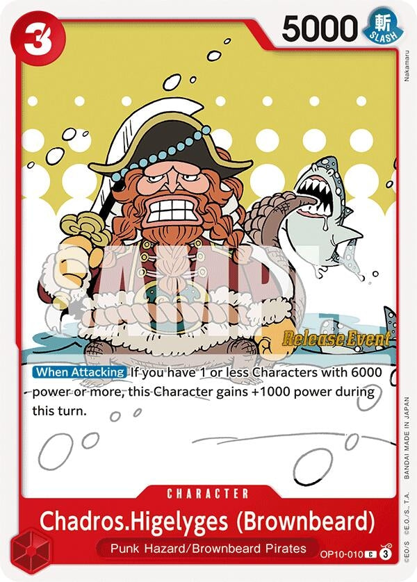 Image for Chadros.Higelyges (Brownbeard) (OP10-010) (OP10 RE) - One Piece Card Game