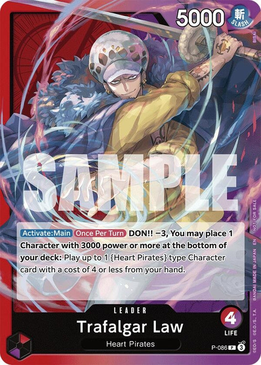 Image for Trafalgar Law (OP10 Release Event) (P-086) (OP-PR) - One Piece Card Game
