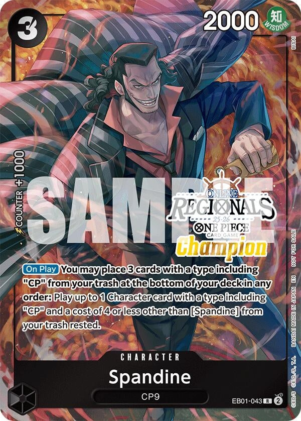 Image for Spandine (Regional Champion Card Set 2025 Vol.1) (EB01-043) (OP-PR) - One Piece Card Game