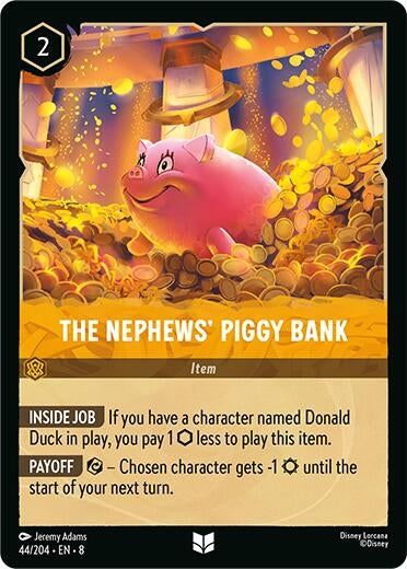 Image for The Nephews' Piggy Bank (44/204) (8) - Disney Lorcana