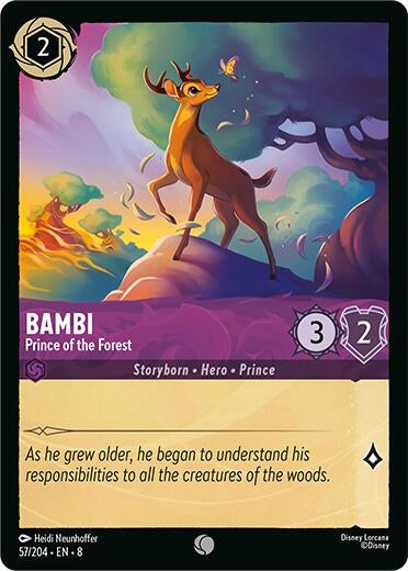 Image for Bambi - Prince of the Forest (57/204) (8) - Disney Lorcana