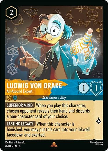 Image for Ludwig Von Drake - All-Around Expert (7/204) (8) - Disney Lorcana