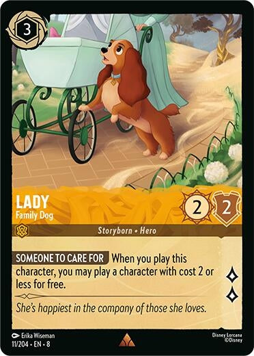 Image for Lady - Family Dog (11/204) (8) - Disney Lorcana